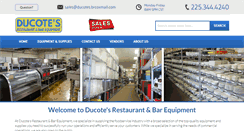 Desktop Screenshot of ducotesrestaurantsupply.com